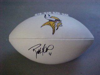 Brett Favre Hand Signed Autographed Minnesota Vikings Full Size NFL Football: Everything Else
