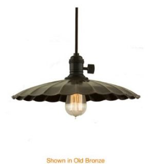 Hudson Valley Lighting 8001 AGB ML3 Single Light Down Lighting Pendant with 5.5 Foot Cloth Cord and Large Floral Rou, Aged Brass   Ceiling Pendant Fixtures  