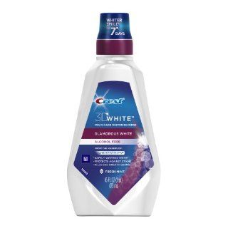 Crest 3d White Glamorous White Multi Care Whitening Fresh Mint Flavor Mouthwash 16 Fl Oz (Pack of 12) Health & Personal Care