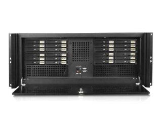 iStarUSA D 416 4B126SA 4U Compact Stylish 24 x 2.5" Hotswap Rackmount Chassis   Black (Power Supply Not Included): Computers & Accessories