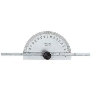 Starrett C493 Protractor And Depth Gauge, 0 180 Range, 6" Blade Length Precision Measurement Products