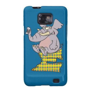 E is for elephant abc letter cartoon samsung galaxy s case