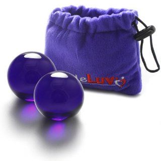 LeLuv Glass Ben Wa Kegel Balls Classic Vagina Exercise Best LARGE Clear Health & Personal Care