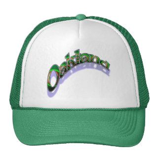 Oakland camo openbangle cap trucker hat
