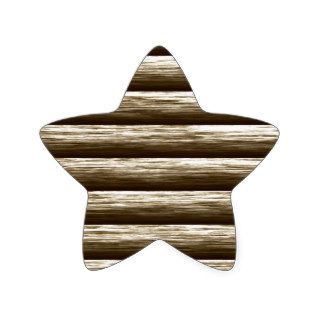 Log Wall 2. Rustic Wood Textures Pattern Star Stickers
