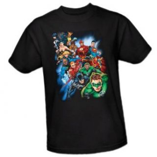 Heroes Unite    Justice League Youth T Shirt, Youth X Large: Movie And Tv Fan T Shirts: Clothing