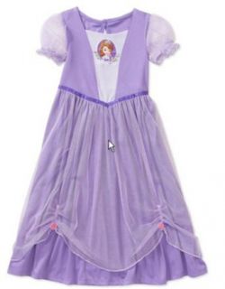 Sophia the First Dress Up Nightgown   Purple (2T): Toddler Disney Pajamas: Clothing