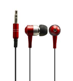 Sentry HO484 Metalix In Earbuds with Case, Red Electronics