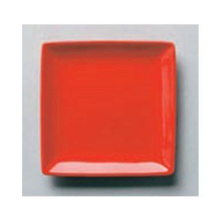 dinner plate kbu656 21 502 [3.63 x 3.63 x 0.48 inch] Japanese tabletop kitchen dish Delica RC wear red square plate 9 cm [9.2 x 9.2 x 1.2cm] China Tableware Restaurant Hotel restaurant business kbu656 21 502: Dinner Plates: Kitchen & Dining