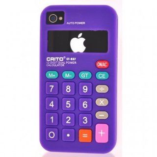 Retro Calculator Silicone Case Cover for AT&T Verizon Sprint Apple iPhone 4 4S: Cell Phones & Accessories