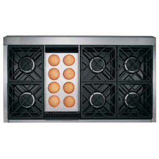 Monogram ZGU486NDPSS 48" Professional Stainless Steel Gas Cooktop with 6 Burners and Griddle (Natural Gas): Kitchen & Dining