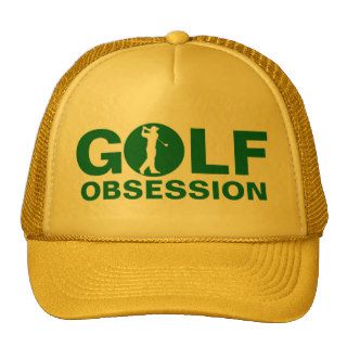 Golf Obsession Green yellow Cap Trucker Hat