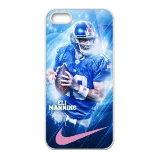 DIY Sports&NFL Star Eli Manning W 10 White Print Hard Shell Cover for Apple iPhone 5 Cell Phones & Accessories