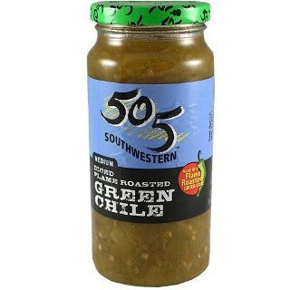 505 Diced Flame Roasted Green Chile   The classic flavor of New Mexico green chile, in a jar : Chile Verde : Grocery & Gourmet Food
