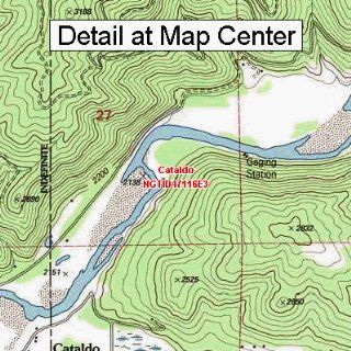 USGS Topographic Quadrangle Map   Cataldo, Idaho (Folded/Waterproof) : Outdoor Recreation Topographic Maps : Sports & Outdoors