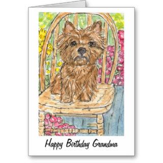 Cairn Terrier Happy Birthday Grandma Gran Card