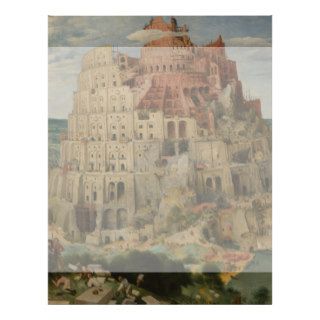 The Tower of Babel by Pieter Bruegel Flyer Design