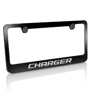 Dodge Charger Black License Plate Frame: Automotive