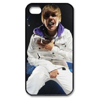 Custom Justin Bieber Cover Case for iPhone 4 4S PP 0862: Cell Phones & Accessories