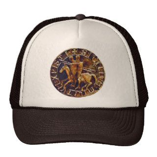 Medieval Seal of the Knights Templar Trucker Hats