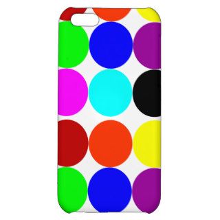 Colored Polka Dots Cover For iPhone 5C