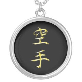 Karate Japanese Kanji Calligraphy Symbol Custom Necklace