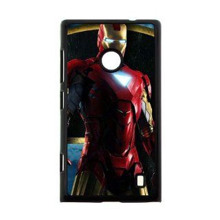 Polycarbonate Hard Case Iron Man 3 NOKIA 520 Printing Cover 00157 Cell Phones & Accessories