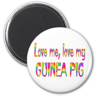 Guinea Pig Love Refrigerator Magnets