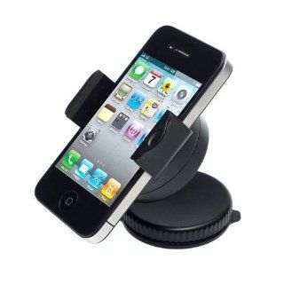 EPartGo8 Universal In Car Smartphone Holder/Mount/Stand   360' Rotate In Car Windscreen/Windshield Or Dash mount Suction Holder Mount for Apple iPhone 3/3G/4/4S/5/5S/5C Samsung Galaxy i9300/S3/i9500/S4 THC Blackberry LG: Cell Phones & Accessories