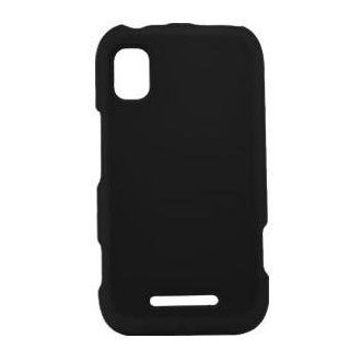 Icella FS MOMB508 RBK Rubberized Black Snap On Cover for Motorola MB508: Cell Phones & Accessories