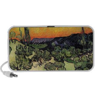 Van Gogh   Landscape With Couple Walking Mini Speaker