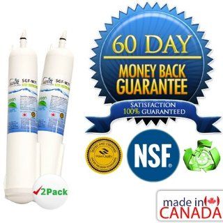 Whirlpool 4396710T NSF Certified Refrigerator Water Filter, Certified Green, Made in North America 2 Pack: Appliances