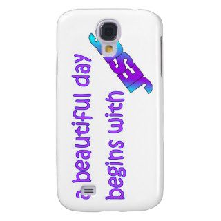 A beautiful day begins with Jesus Galaxy S4 Cover
