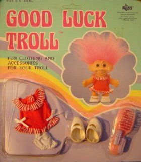 Russ Good Luck Troll Fun Clothing And Accessories For Your 6" Troll Doll Red Dress 18373: Toys & Games