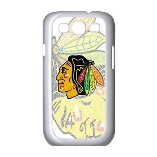 NHL Chicago Blackhawks Team For Samsung Galaxy S3 I9300 Black or White Durable Plastic Case Creative New Life Cell Phones & Accessories