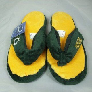 Green Bay Packers NFL Flip Flop Thong Slippers : Sports Fan Slippers : Sports & Outdoors