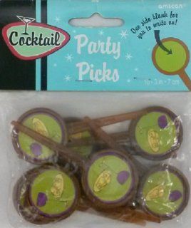 Cocktail Party Picks Cheese Wine 3in Appetizer Batonnets De Fetes 10pk Toys & Games