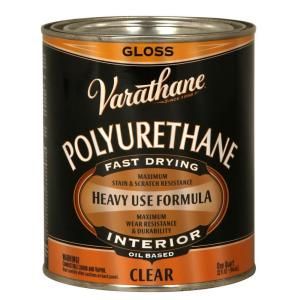 Varathane 1 qt. Clear Gloss Premium Polyurethane Oil Based Wood Finish (2 Pack) 242174H