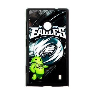 NFL Philadelphia Eagles Team Logo Durable Hard Case Cover for Nokia Lumia 520: Cell Phones & Accessories