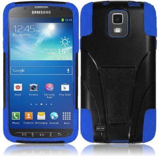 For SAMSUNG GALAXY S IV 4 S4 ACTIVE i537 T STAND Impact TUFF Hybrid Blue/Black Double Layer KICKSTAND Cover Case Accessory: Cell Phones & Accessories
