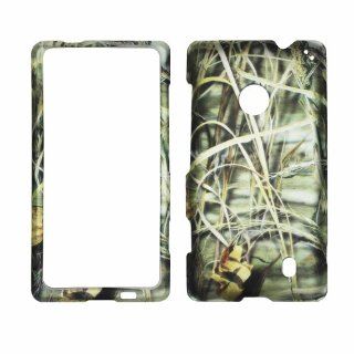 2D Camo Grass Nokia Lumia 521 Case Cover Hard Case Snap on Cases Rubberized Touch Protector Faceplates: Cell Phones & Accessories