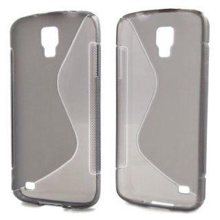 S Line Design TPU Gel Soft Case Cover for Samsung i9295 Galaxy S4 Active (Compatible with AT&T S4 Active SGH I537 / And all International S4 Active Models) Gray + 1 Gift: Cell Phones & Accessories