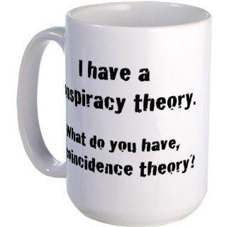 CafePress Conspiracy Theory Large Mug Large Mug   Standard: Kitchen & Dining