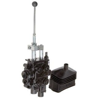 Prince RD522GCGA5A4B6 Directional Control Valve, Monoblock, Cast Iron, 2 Spool, Spool1: 4 Ways, 4 Positions, Spool 2: 4 Ways, 3 Positions, Spool 1: Tandem, Float Spool, Spool2: Tandem, Spring Center, Detent In for Float Position, Spring Center, Joystick Ha