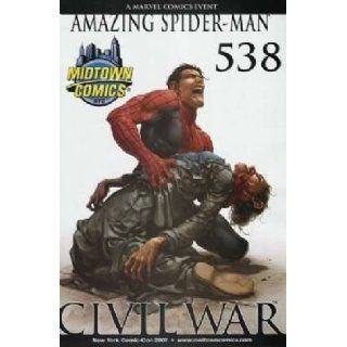 AMAZING SPIDER MAN #538 MIDTOWN COMICS VARIANT (CIVIL WAR, AUNT MAY GETS SHOT): J. Michael Straczynski: Books