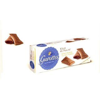 Gavottes Crepe Chocolate Coeur De Praline Dentelle Cookies   90 Grams (pack of 3) : Butter Cookies : Grocery & Gourmet Food