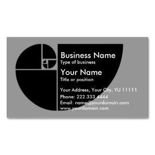 Golden Mean Business Card Template