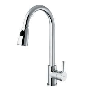 Vigo Single Handle Pull Out Sprayer Kitchen Faucet in Chrome VG02005CH