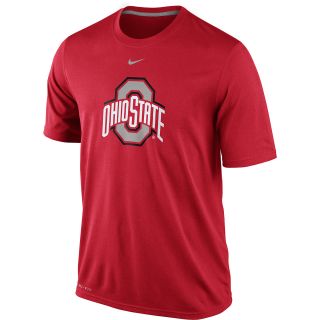 NIKE Mens Ohio State Buckeyes Dri FIT Logo Legend Short Sleeve T Shirt   Size: