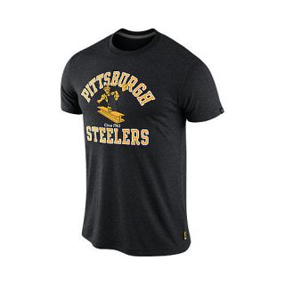 NIKE Mens Pittsburgh Steelers Retro Short Sleeve T Shirt   Size: Medium, Black